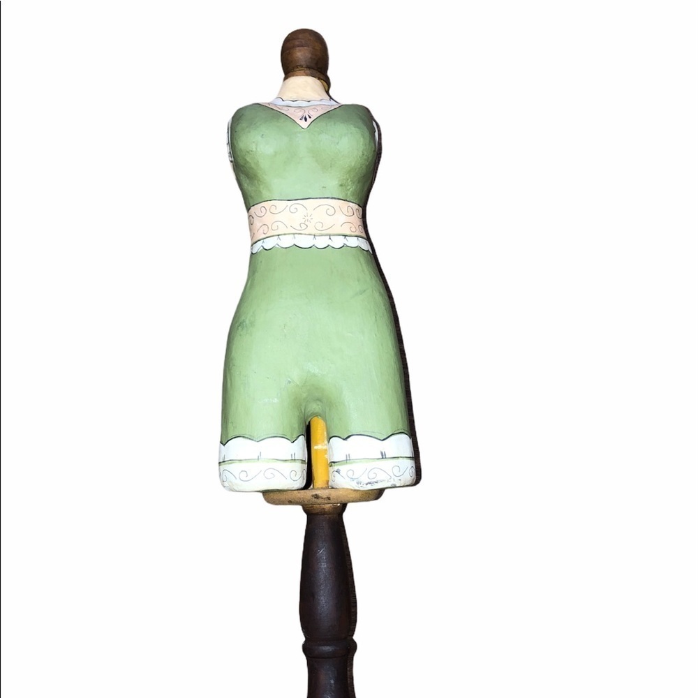 Wooden paper mache retro vintage style Victorian fashion form